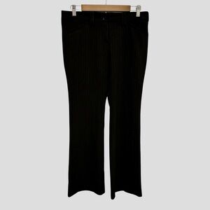 The Limited Drew Fit charcoal grey pinstripe dress pants Size 4